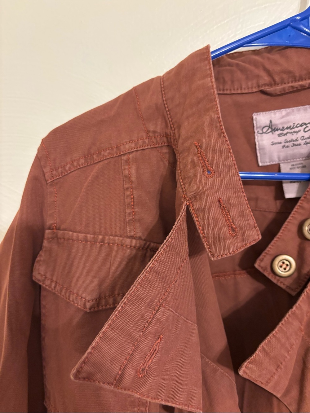 American Rag Women's Rust-Brown Utility Jacket - Picture 6 of 8